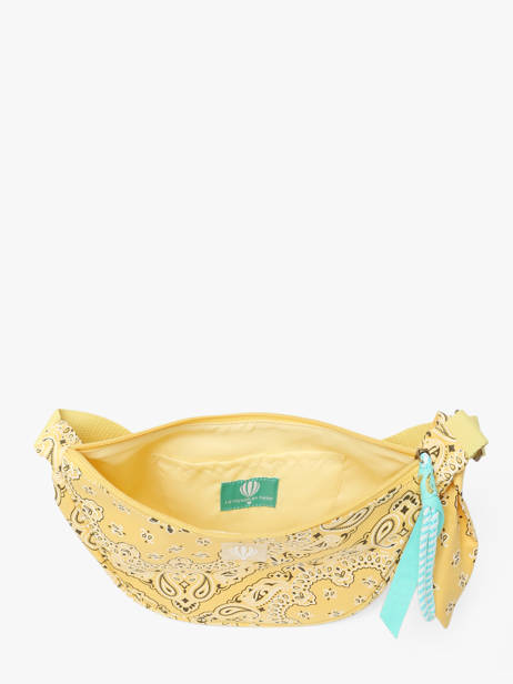Sac Bandoulière Bandana Coton Le voyage en panier Jaune bandana PM969 vue secondaire 3