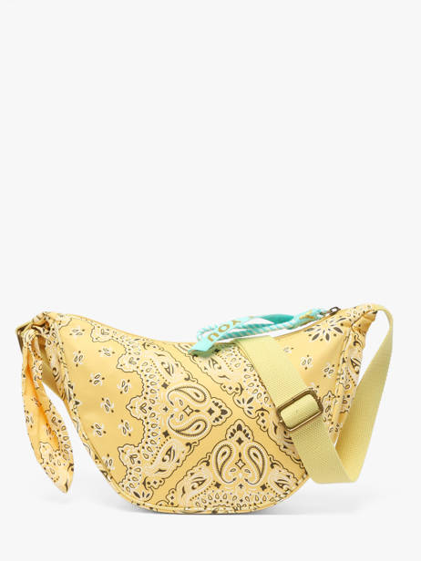 Sac Bandoulière Bandana Coton Le voyage en panier Jaune bandana PM969 vue secondaire 4