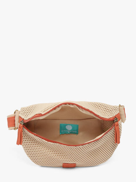 Belt Bag Le voyage en panier Beige resille PM958 other view 3