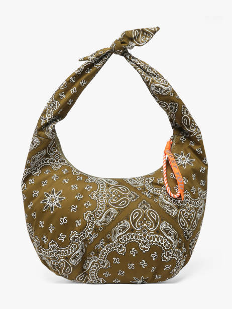 Shoulder Bag Bandana Cotton Le voyage en panier Green bandana PM970 other view 4