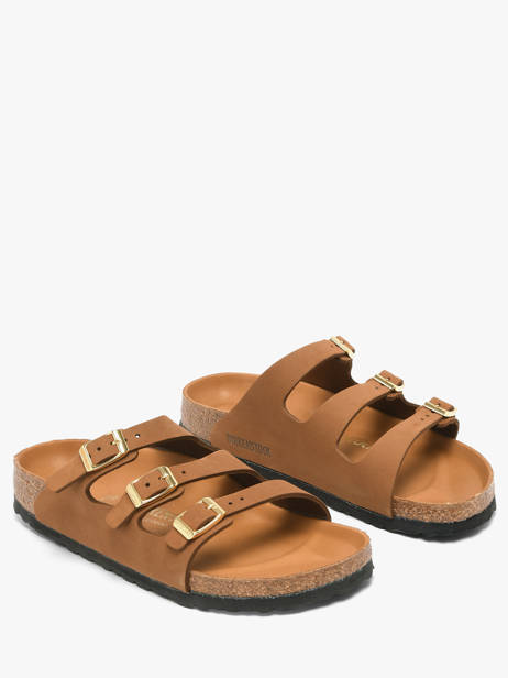 Mules En Cuir Birkenstock Marron women 1031867 vue secondaire 1