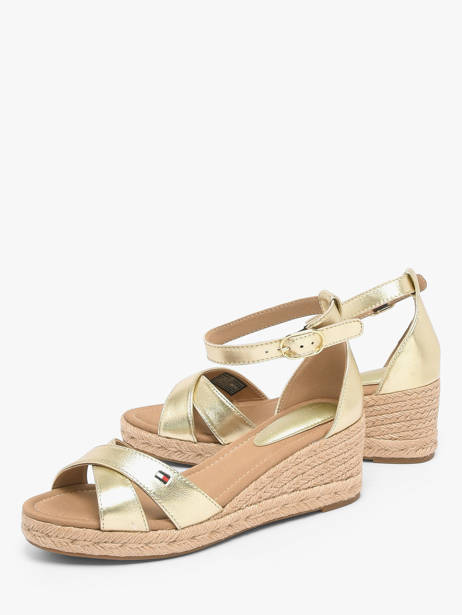 Sandales En Cuir Tommy hilfiger Or women 93330HS vue secondaire 2
