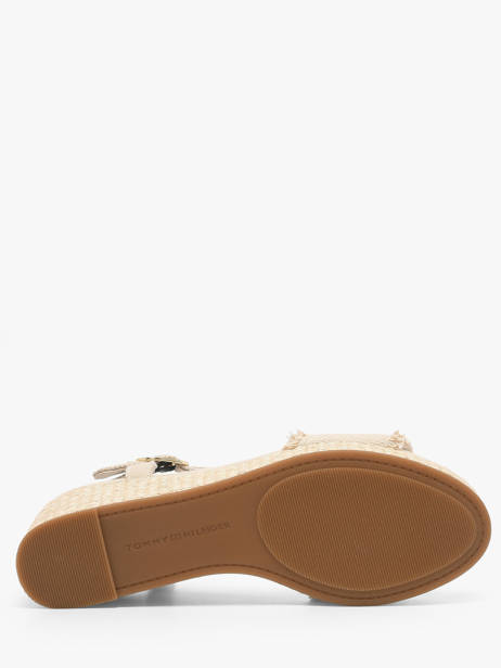 Sandales En Cuir Tommy hilfiger Beige women 9470ACI vue secondaire 4