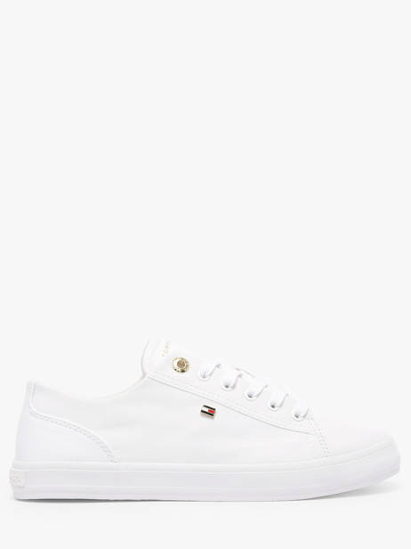 Sneakers En Cuir Tommy hilfiger Blanc women 9170YBS