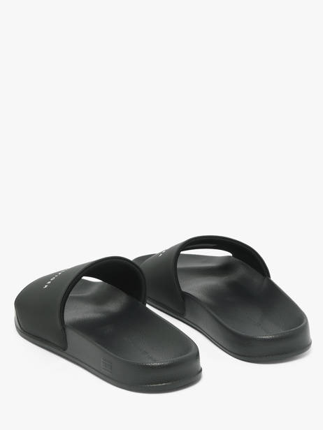 Claquettes En Cuir Tommy hilfiger Noir men 5799BDS vue secondaire 2