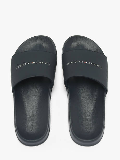 Claquettes En Cuir Tommy hilfiger Bleu men 5799DW5 vue secondaire 3