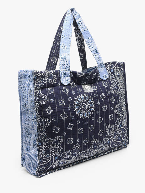 Shoulder Bag Bandana Cotton Le voyage en panier Blue bandana PM965 other view 2