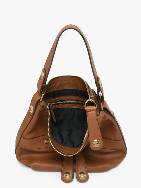 Sac Porté épaule Nomade Cuir Gerard darel Marron midday B402 vue secondaire 2