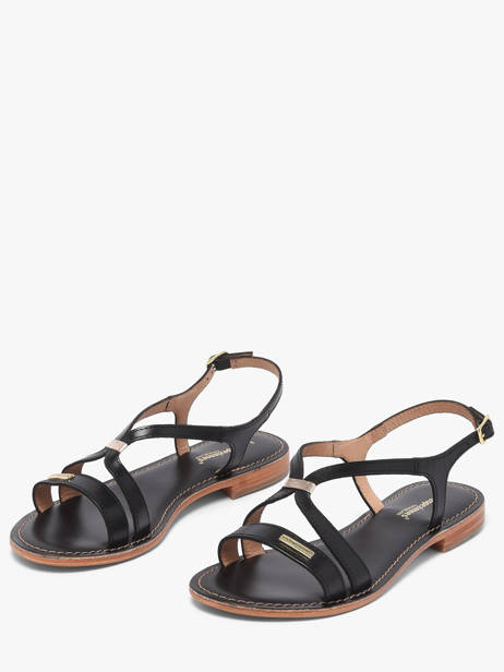 Flip Flops Hamoon In Leather Les tropeziennes Black accessoires HAMOON other view 1