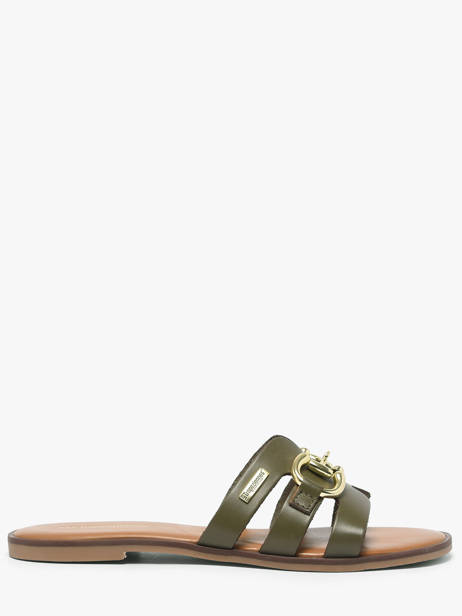 Slippers Hamia In Leather Les tropeziennes Green women HAMIA