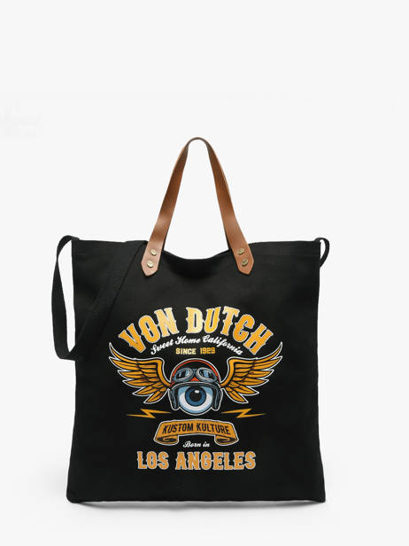 Oaks Tote Bag With Leather Handles Von dutch Black bags OAKS