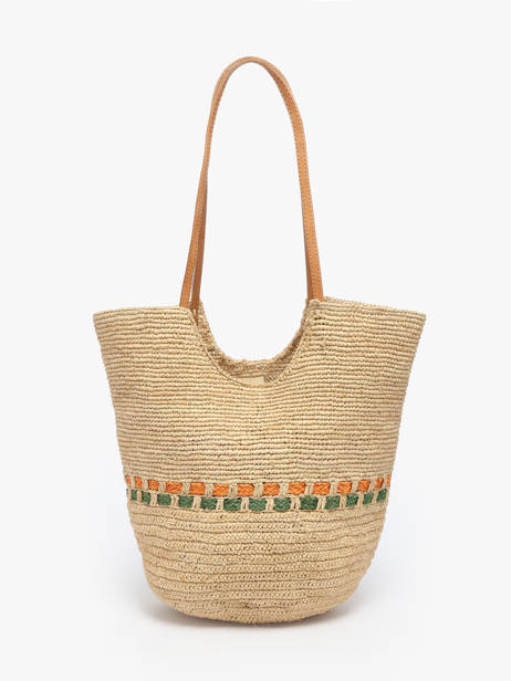 Shoulder Bag L'atelier Du Crochet Raphia Le voyage en panier Beige l'atelier du crochet AM804 other view 4