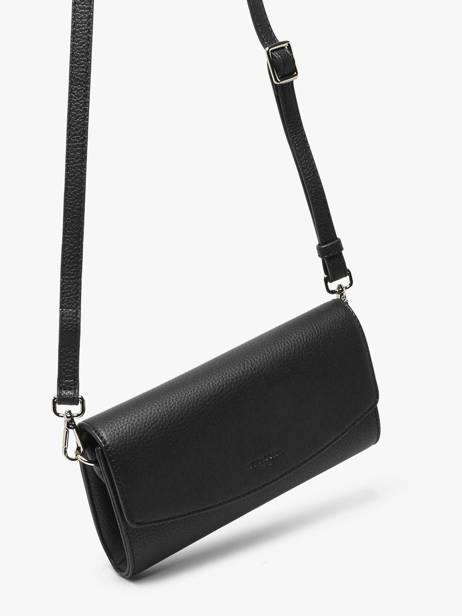 Leather Madrid Clutch With Shoulder Strap Hexagona Black madrid 536554 other view 2