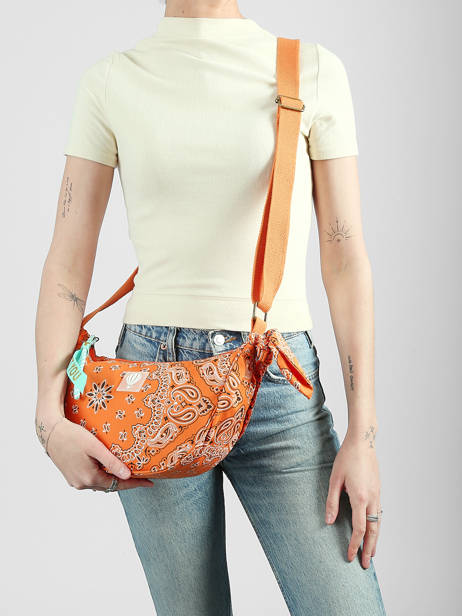 Shoulder Bag Bandana Cotton Le voyage en panier Orange bandana PM969 other view 1