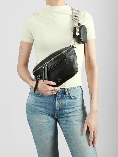 Belt Bag Lulu castagnette Black zip YSALINE2 other view 1