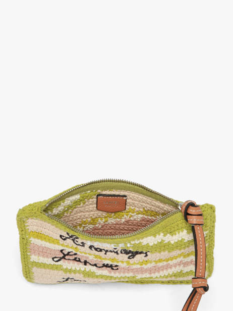 Pouch Lancel Plage Crocheted Lancel Green summer capsule A14002 other view 1