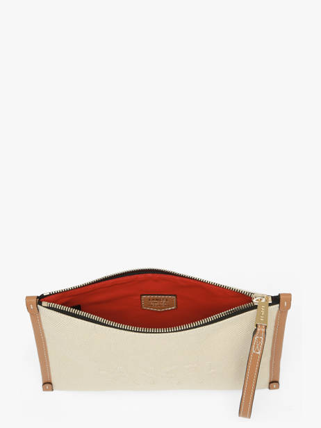 Pouch Jour Canvas And Leather Lancel Beige jour A14029 other view 1