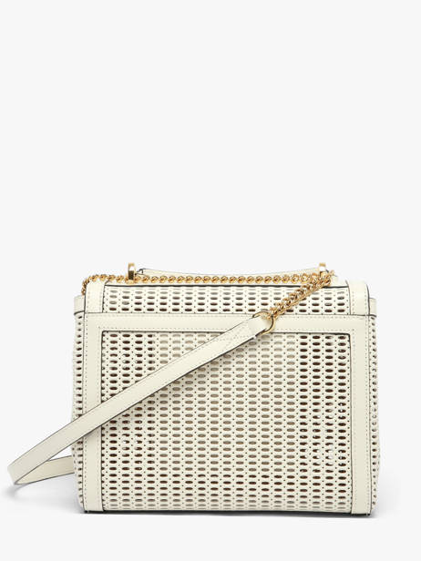 Medium Leather Ninon Ajouré Crossbody Bag Lancel White ninon A14009 other view 5