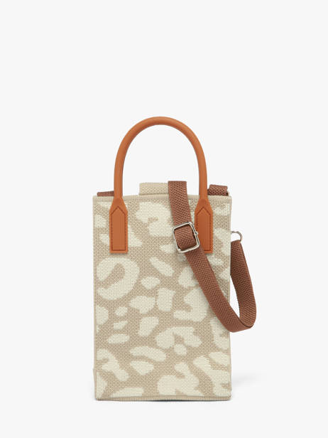 Sac Bandoulière Phonebag Polyester Miniprix Beige phonebag P202 vue secondaire 3