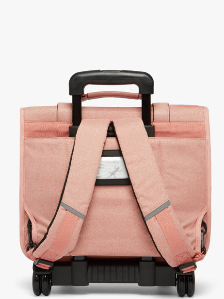 Cartable à Roulettes 2 Compartiments Cameleon Rose vintage color CR38 vue secondaire 5