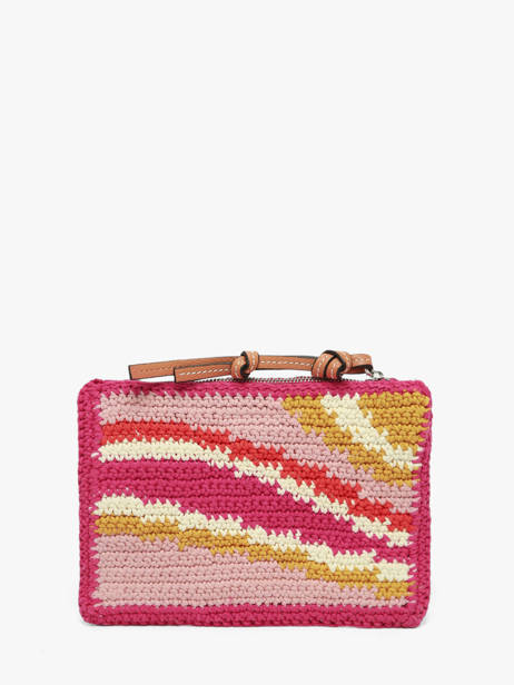 Pouch Lancel Plage Crocheted Lancel Multicolor summer capsule A14002 other view 3