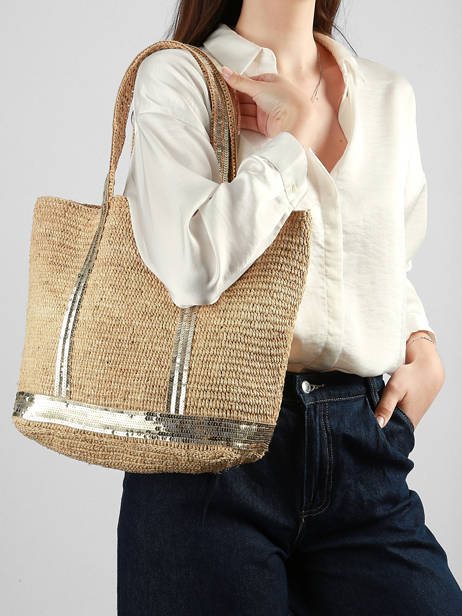 Sac Porté Main Cabas Raphia Raphia Vanessa bruno Beige cabas raphia 64V40380 vue secondaire 1