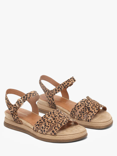 Sandales En Cuir Tamaris Beige accessoires 46 vue secondaire 1