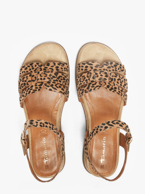 Sandales En Cuir Tamaris Beige accessoires 46 vue secondaire 3