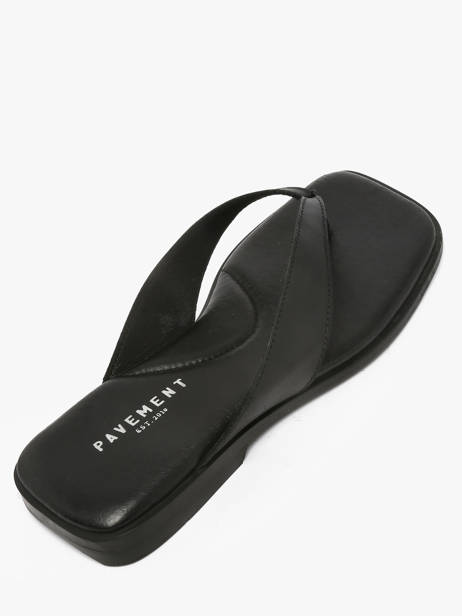 Sandals In Leather Pavement Black accessoires 25277 other view 2