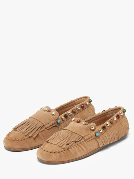 Mocassins En Cuir Inuovo Marron accessoires 29015CTN vue secondaire 1