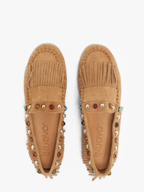 Mocassins En Cuir Inuovo Marron accessoires 29015CTN vue secondaire 3