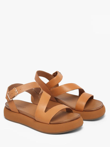Sandals In Leather Inuovo Orange women 96001CCN other view 1