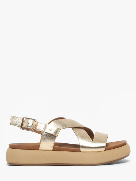 Sandals In Leather Inuovo Gold women 96063GLD