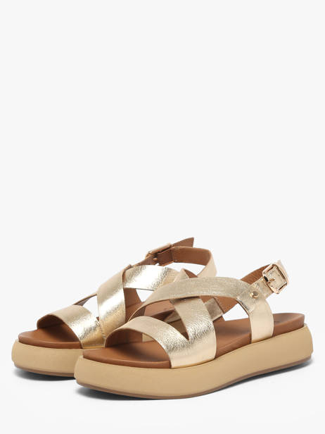 Sandals In Leather Inuovo Gold women 96063GLD other view 1