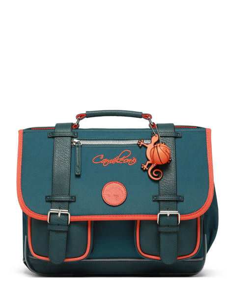 Satchel For Kids 2 Compartments Vintage Urban Cameleon Blue vintage urban CA35 other view 5