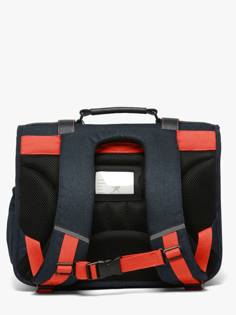 Cartable 2 Compartiments Cameleon Orange vintage urban CA38 vue secondaire 5