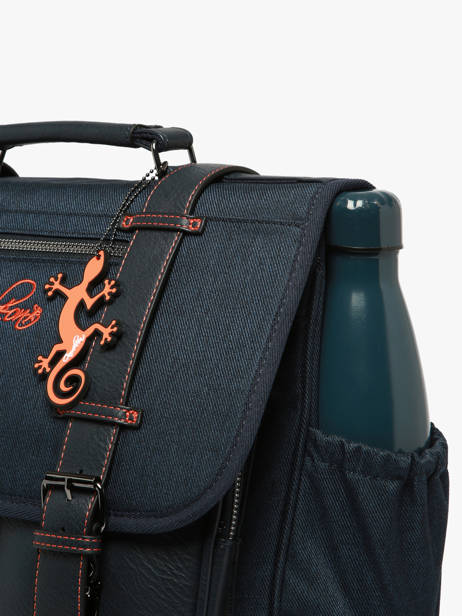 Cartable 2 Compartiments Cameleon Orange vintage urban CA38 vue secondaire 6