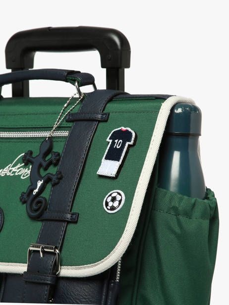 Cartable à Roulettes 2 Compartiments Vintage Urban Cameleon Vert vintage urban CR38 vue secondaire 4