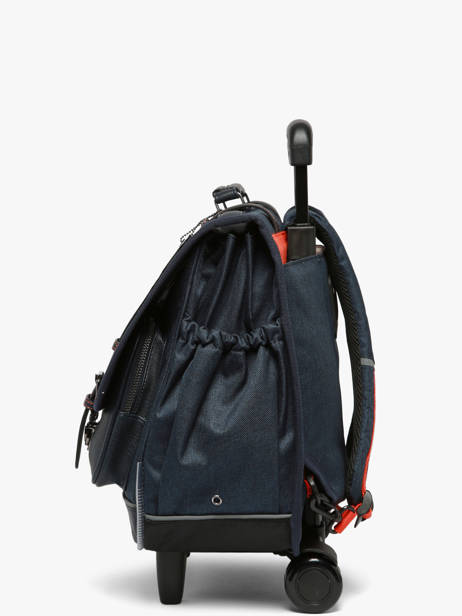 3-compartment Wheeled Satchel Vintage Urban Cameleon Blue vintage urban CR41 other view 3