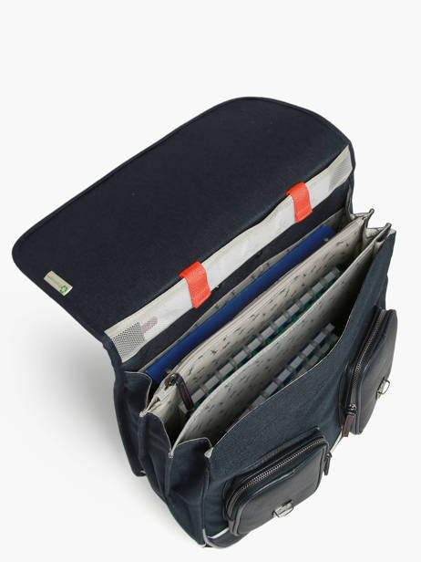 3-compartment Wheeled Satchel Vintage Urban Cameleon Blue vintage urban CR41 other view 4