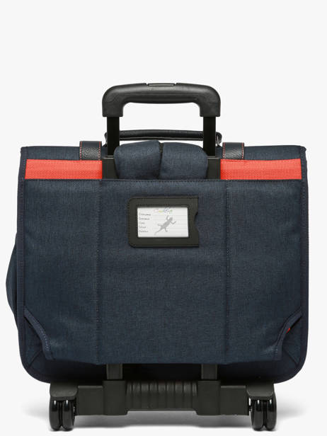3-compartment Wheeled Satchel Vintage Urban Cameleon Blue vintage urban CR41 other view 6