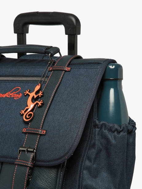 3-compartment Wheeled Satchel Vintage Urban Cameleon Blue vintage urban CR41 other view 7