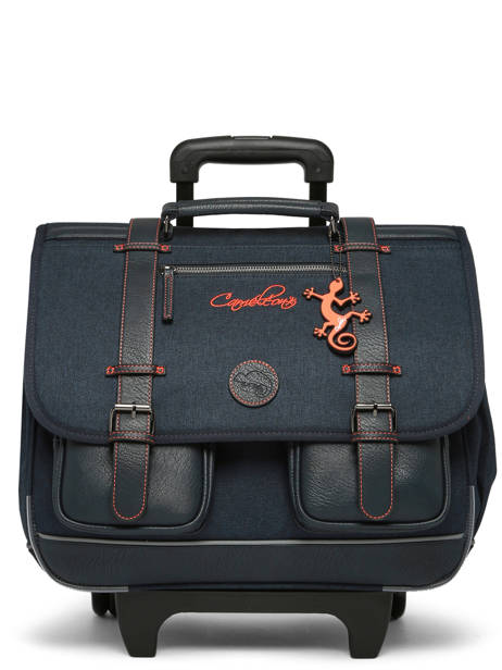 3-compartment Wheeled Satchel Vintage Urban Cameleon Blue vintage urban CR41 other view 8