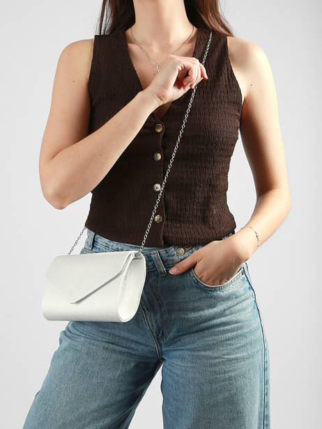 Sac De Cérémomie Miniprix Blanc cocktail 99702 vue secondaire 1