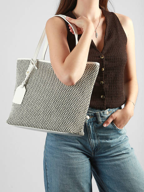 Sac Porté épaule Raphia Milano Blanc raphia RA260201 vue secondaire 1