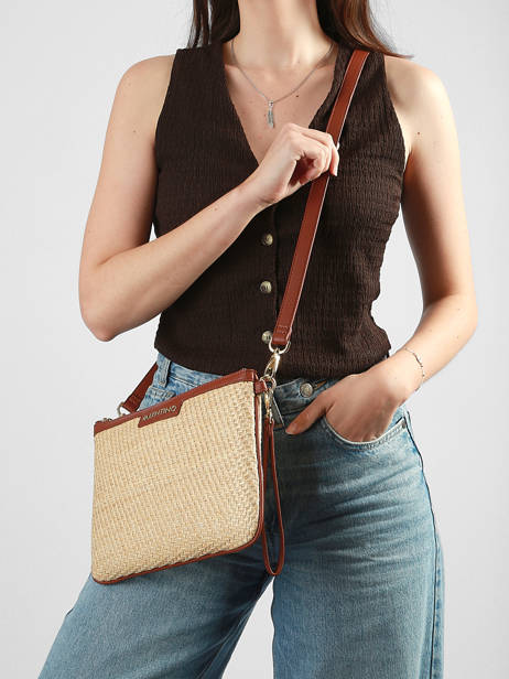 Sac Bandoulière Demetra Paille Valentino Beige demetra VBS9R917 vue secondaire 1