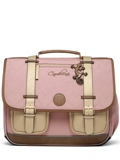 Cartable Enfant 3 Compartiments Cameleon Marron vintage fantasy CA41 vue secondaire 7