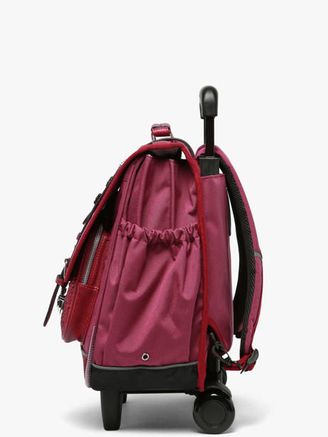Cartable à Roulettes 3 Compartiments Vintage Fantasy Cameleon Violet vintage fantasy CR41 vue secondaire 1
