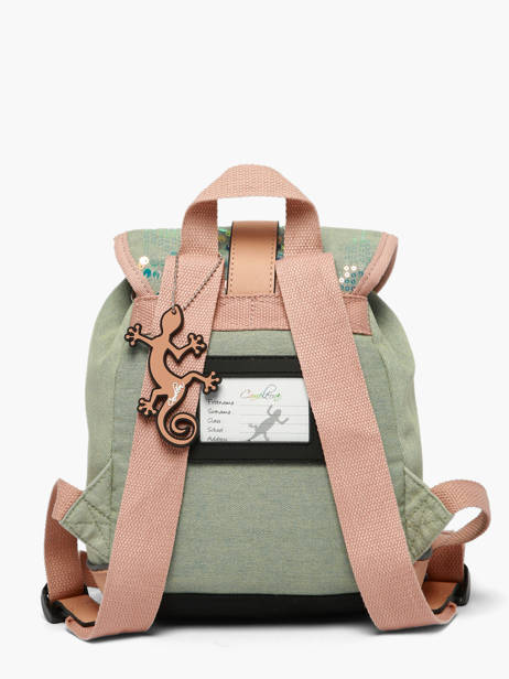 1 Compartment Backpack Cameleon Pink vintage fantasy SD25 other view 5