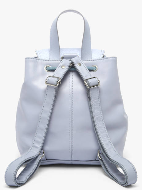 Backpack Baroudeur Lavande Leather Paul marius Blue lavande BAROULAV other view 3